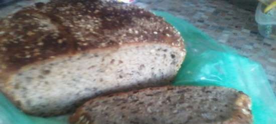 Chleb z dodatkiem nasion lnu i sezamu