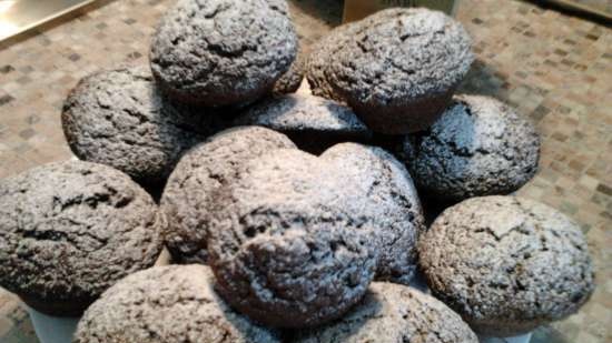 Csokoládé muffin (csokoládé darabokkal)