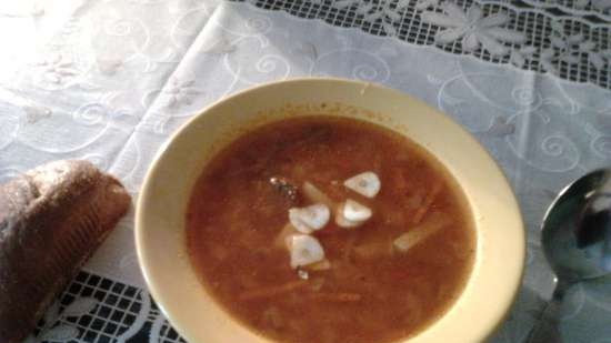 Sopa de repollo con fritura secreta (receta de nuestra familia)