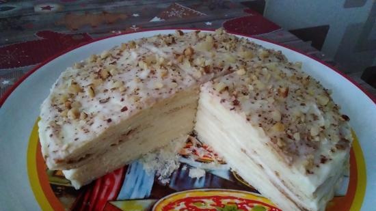 "Helado de cuajada" - pastel en un molde