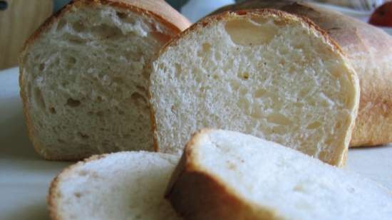 خبز القمح على عجينتين