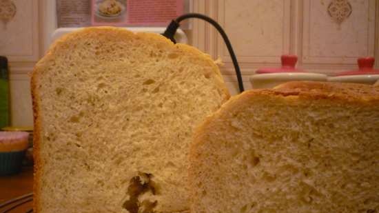Pan italiano con kéfir en una panificadora
