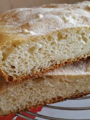 Olasz ciabatta lapos kenyér