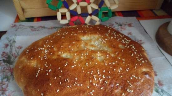 Tunéziai lapos kenyér búzadarán