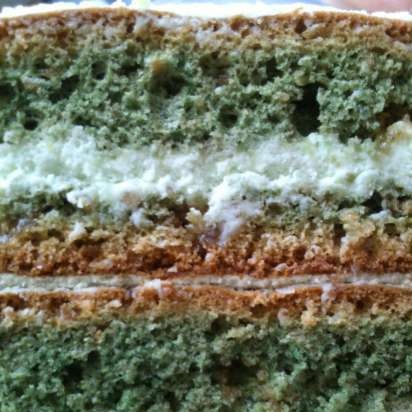 Torta verde con halva