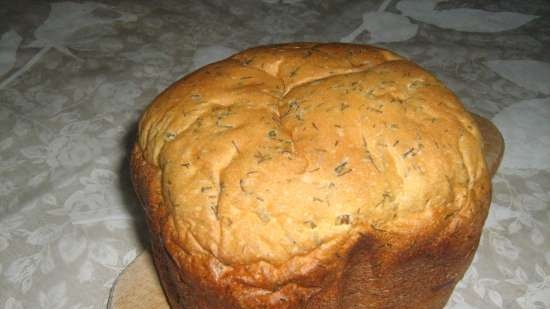 Kapros kenyér kenyérsütőben