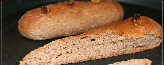 Pane arrosto con fiocchi, noci e semi (5 opzioni)