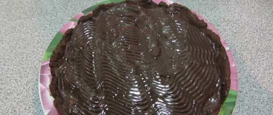 Tarta de chocolate con caramelo y nueces