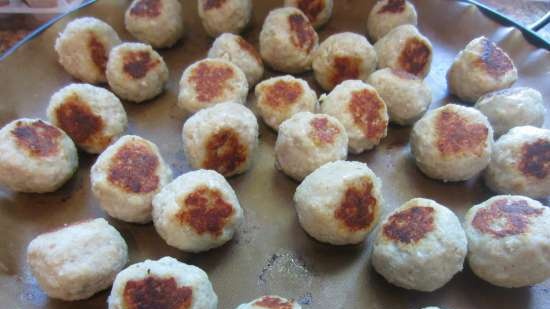 Muffinok Fecskefészek vagy ritka tészta, szelet és sajt