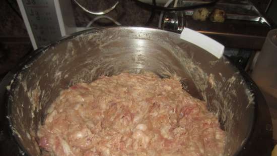 Machanka from Belarus. Step 1: Homemade sausage for machanka