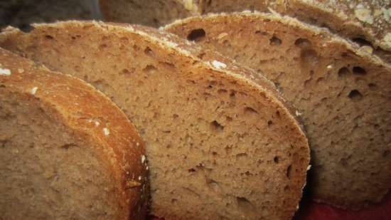 Pane a lievitazione naturale con fiocchi di grano saraceno