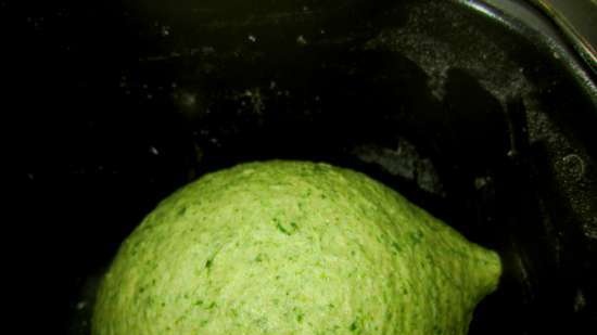 Pane Piselli verdi con spinaci e farina di piselli