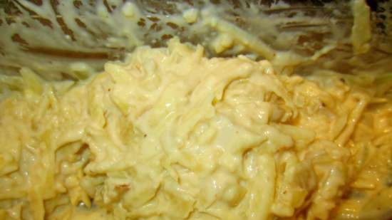 A burgonya gofri nagyon sajtos a mikrohullámú sütőben