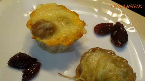 Muffin Nido di rondine o pasta, cotoletta e formaggio non comuni