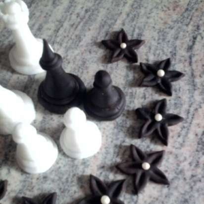 Pastel para los amantes del ajedrez