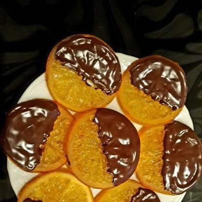 Naranjas en chocolate