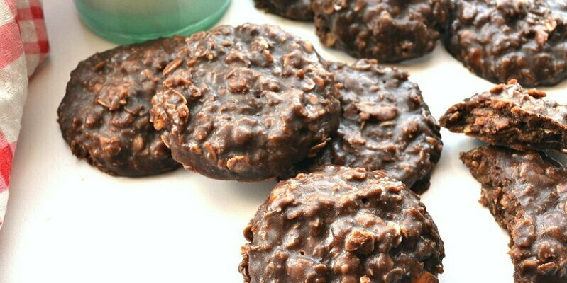 Havremel Sjokolade Peanut Butter Cookies No Bake