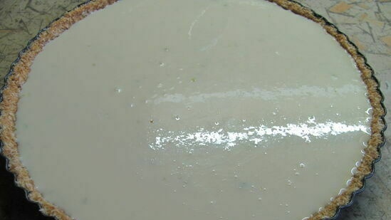 Trópusi sajttorta mangószósszal (Whirlpool OAS KP8V1 IX sütő)