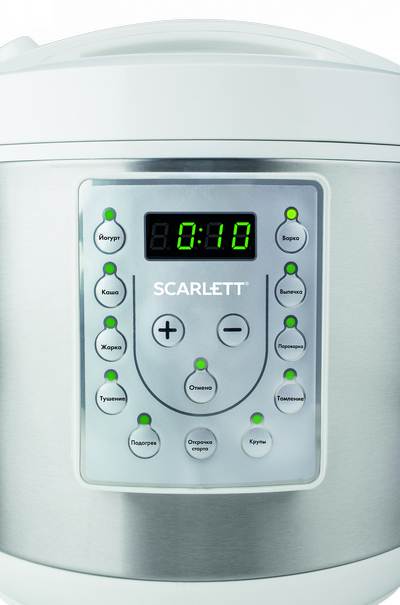 سكارليت SC-MC410S25. وصف وخصائص جهاز الطهي متعدد الوظائف
