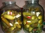 Pickled cucumbers - very tasty