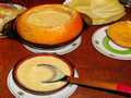 Cheese soup in pumpkin