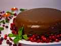 Chocolate cranberry cake