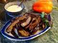 Eggplant with Garlic Sauce (Philips Air Fryer)