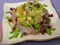 Potato salad with herring