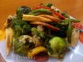 Chinese vegetables in a wok