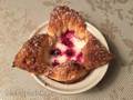 Cherry puff pastry cakes (Kirsch-Quarkkuechlein)