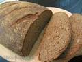 Whole wheat bread with rye sourdough