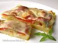 Polenta with tomato, celery and cheese