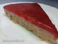 Cheesecake with caramel rhubarb