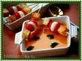 Cold squash and tomato puree soup
