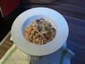 Pasta with meat sauce and mushrooms (lazy option) in the Oursson 5015 multicooker-pressure cooker