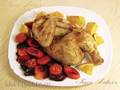 Chicken with orange and vegetables