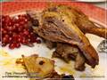 Rozhdestvensky goose with apple and prunes