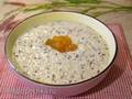 Bulgur-couscous-quinoa porridge, with coconut milk, in a multicooker Redmond RMC-01