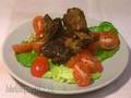 Veal ribs in sweet and sour sauce