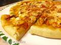 Diet pizza with chicken fillet (pizza maker Clatronic PM3622)
