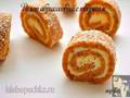 Apricot roll with cottage cheese