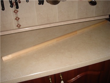 Rolling pins and scrapers for dough