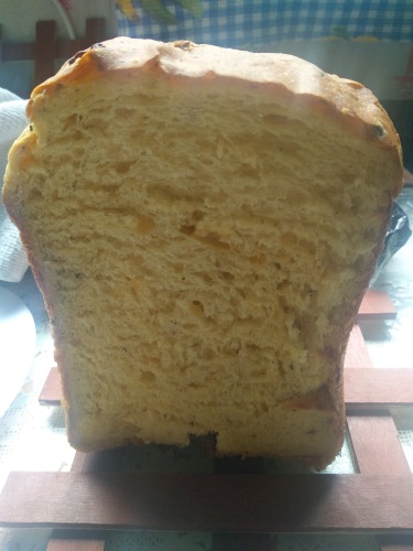 Panasonic SD-2501. Tojás kenyér fokhagymával, sajttal és gyógynövényekkel