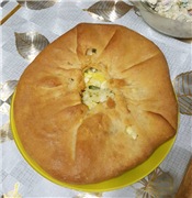 Ossetian pie in princess pizza maker