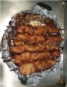 Chicken skewers in the oven (with the Chinese method of keeping the meat juicy)