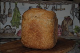 الخبز التشيكي شومافا مع اللبن في آلة الخبز