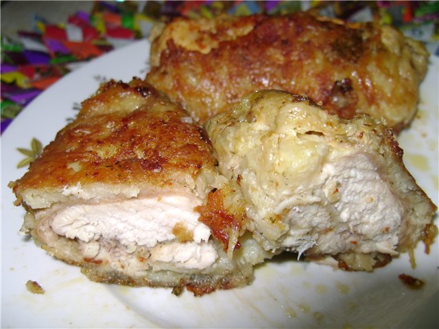 Filete de pollo con capa de patata (Cuckoo1054)