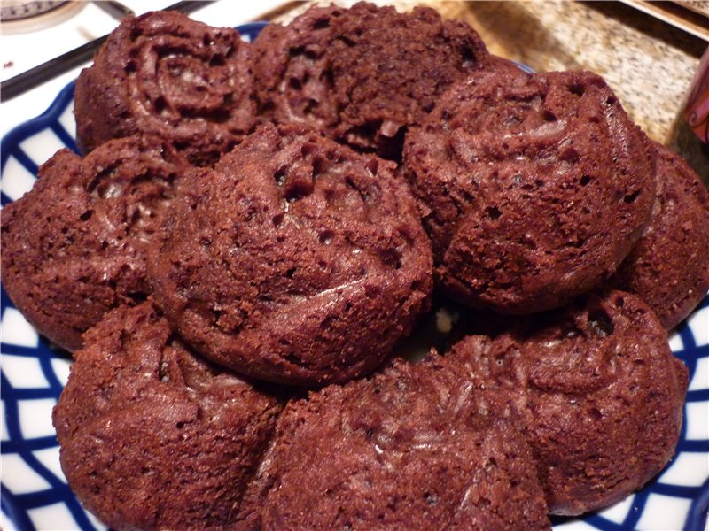 Chocolade vla muffins
