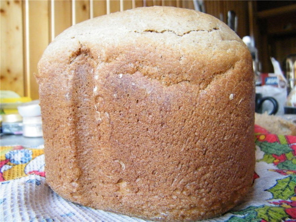 Búza-rozs gyors barna kenyér (kenyérkészítő)