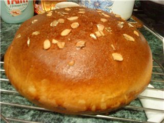 Chleb z kremem dyniowym w piekarniku